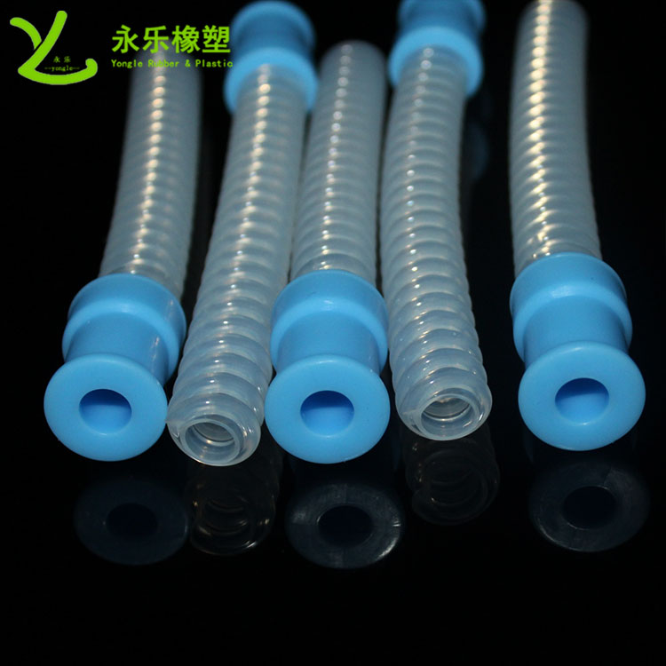呼吸機硅膠波紋管，醫用硅膠波紋管，無(wú)氣味硅膠波紋管