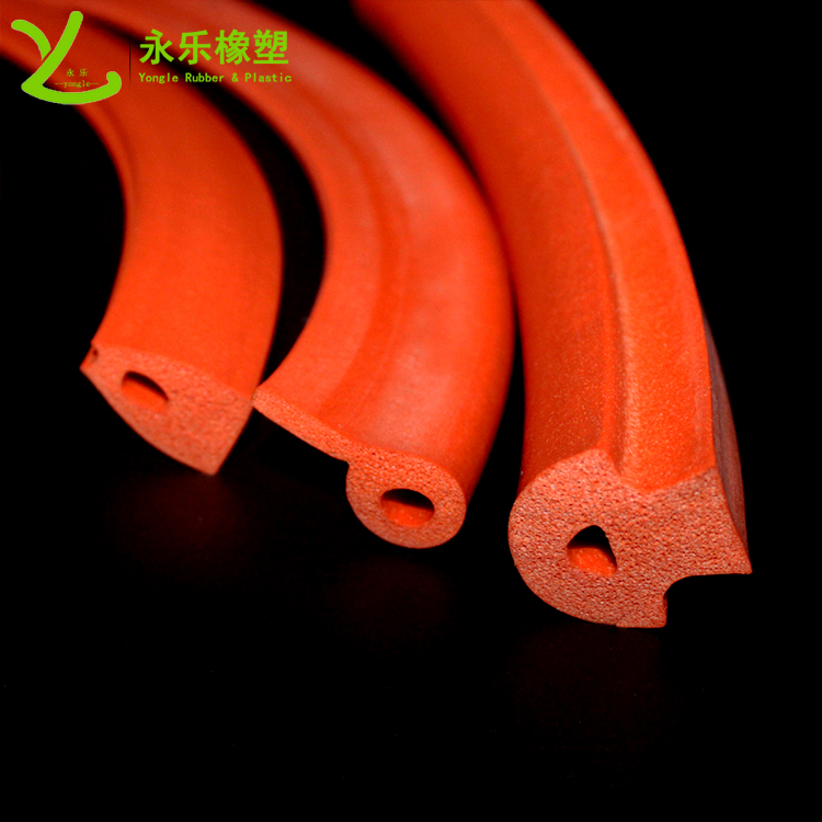 擠出發(fā)泡密封條，定制硅膠發(fā)泡密封條，耐高溫發(fā)泡硅膠密封條