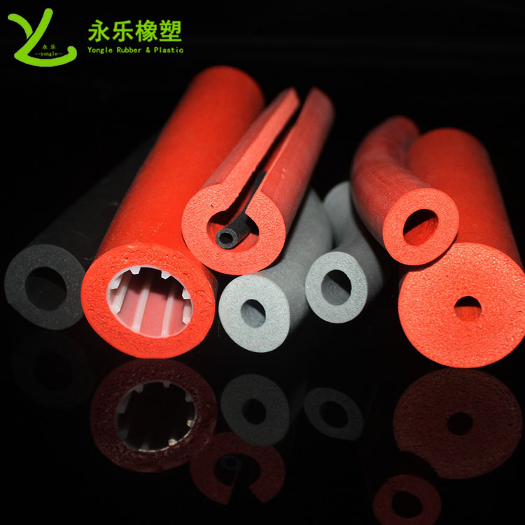硅膠發(fā)泡管，耐高溫發(fā)泡硅膠管，保溫發(fā)泡硅膠管