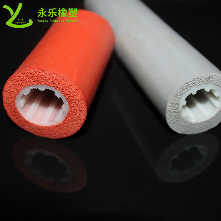 復合發(fā)泡硅膠管，耐高溫發(fā)泡硅膠管，保溫發(fā)泡硅膠管