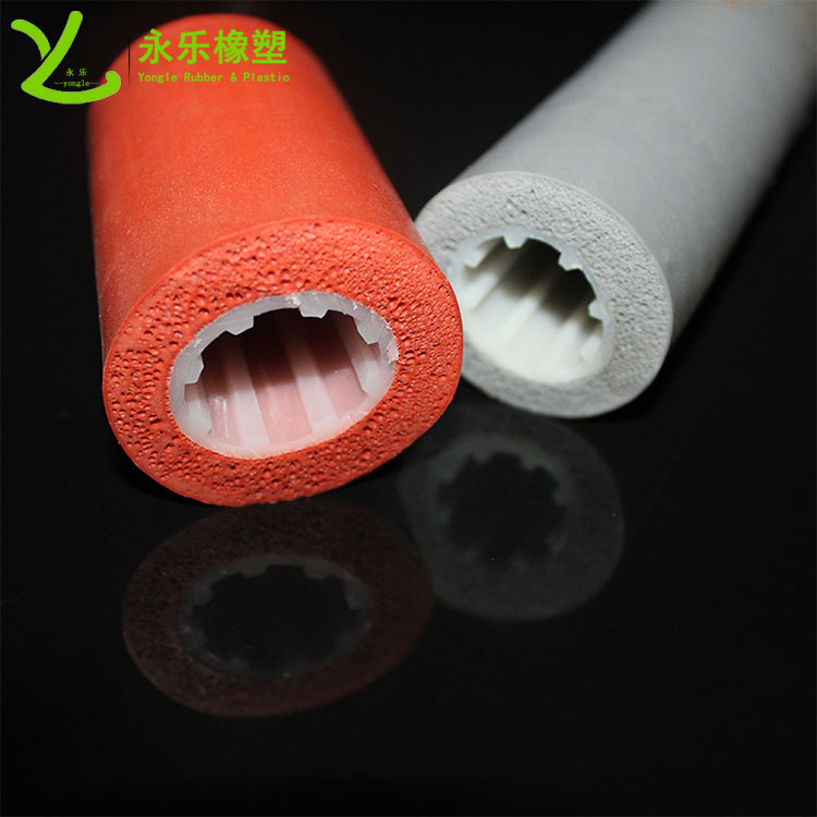 復合發(fā)泡硅膠管，耐高溫發(fā)泡硅膠管，保溫發(fā)泡硅膠管