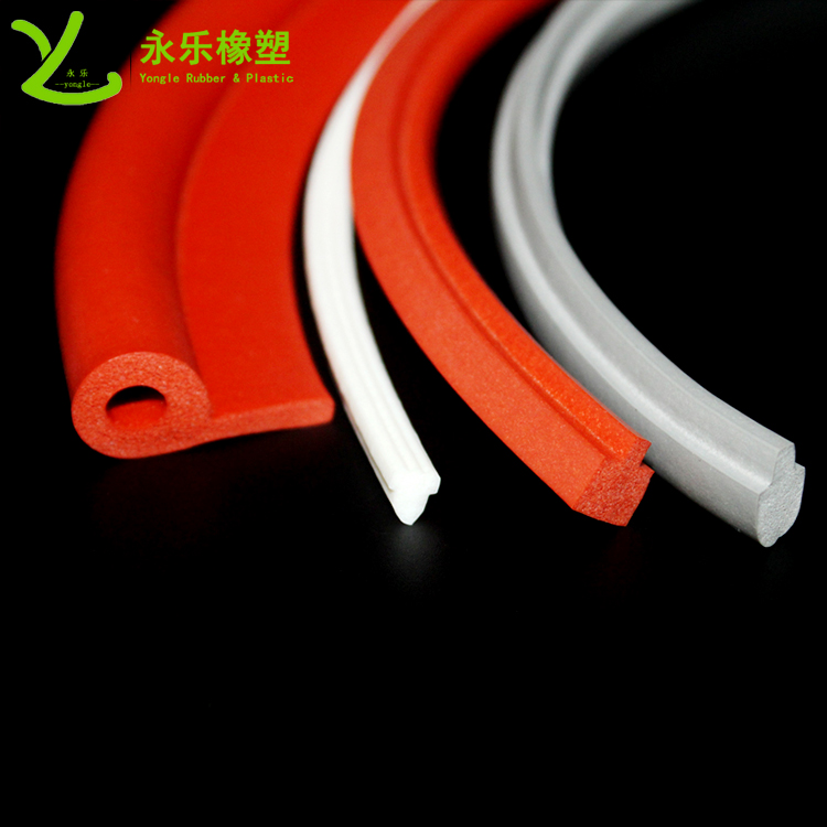 擠出發(fā)泡密封條，定制硅膠發(fā)泡密封條，耐高溫發(fā)泡硅膠密封條