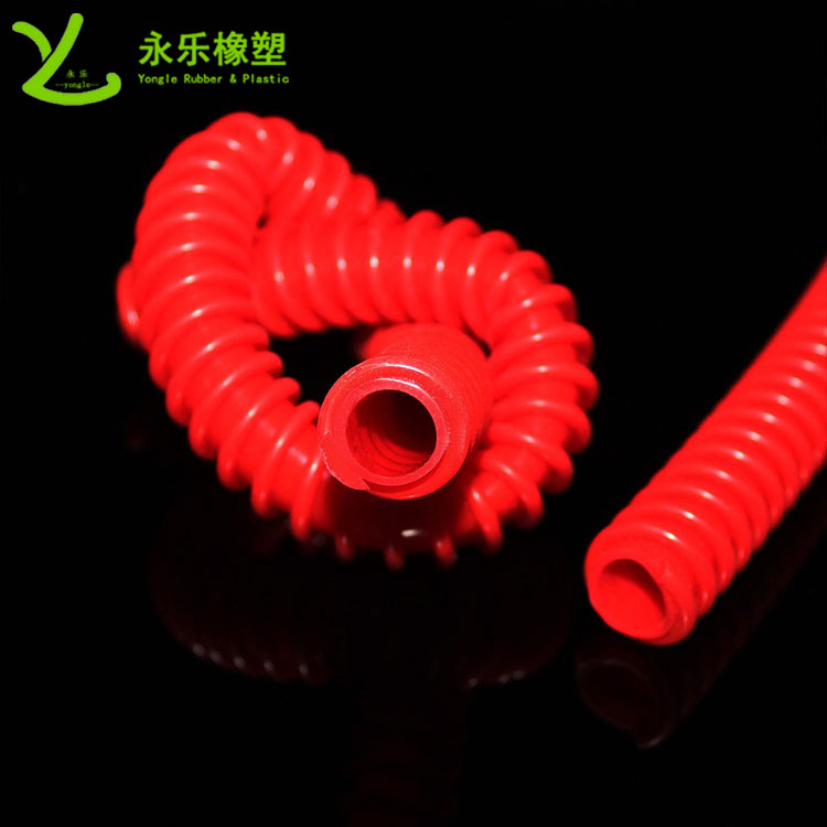擠出醫用硅膠波紋管，紅色硅膠波紋管，耐高溫硅膠波紋管