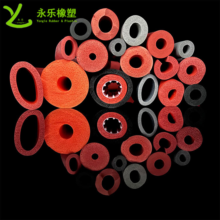 擠出發(fā)泡硅膠管，耐高溫發(fā)泡硅膠管，耐老化發(fā)泡硅膠管