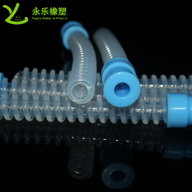 呼吸機硅膠波紋管，醫用硅膠波紋管，無(wú)氣味硅膠波紋管